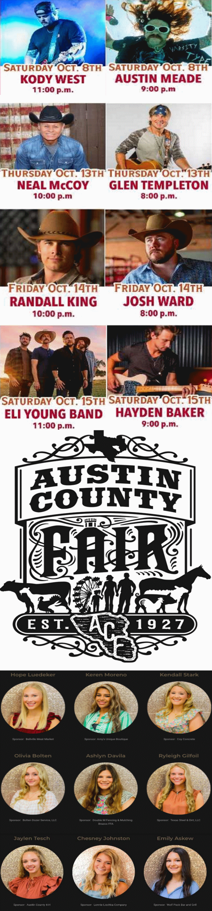 Austin County Fair | Austin County Fair | Outhouse Tickets